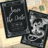 Eine Geschichte der Drachen-Liebe Save the Date Einladung