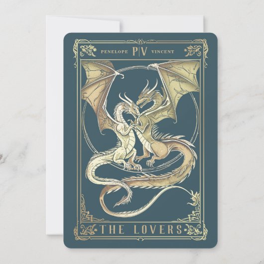 Eine Geschichte der Liebe des Drachen | Einladung (Rückseite)