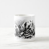 Eine Geschichte des Desolat-Friedhofs Kaffeetasse (Mittel)