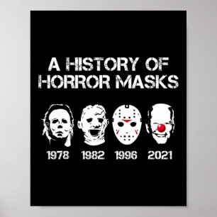 Eine Geschichte des Horrors maskiert Halloween-Fun Poster