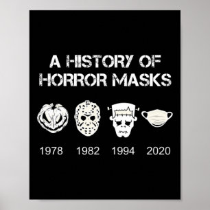 Eine Geschichte des Horrors maskiert Halloween und Poster