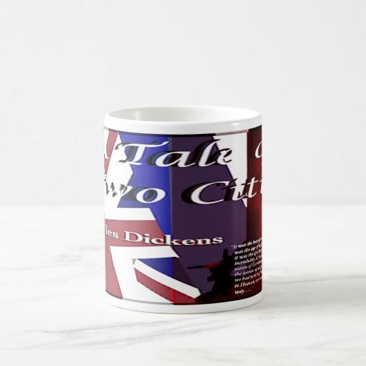 Eine Geschichte des Textes mit zwei Städten Kaffeetasse (Mittel)