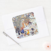 Eine geschmackvolle Leckerei Quadratischer Aufkleber (Umschlag)