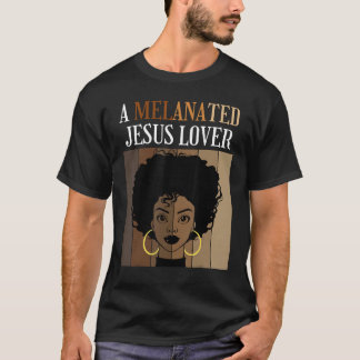 Eine geschmolzene Jesus Christlich Black Afro Frau T-Shirt