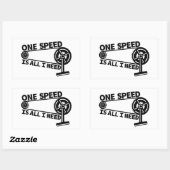 Eine Geschwindigkeit ist alles, was ich brauche, S Rechteckiger Aufkleber (Blatt)