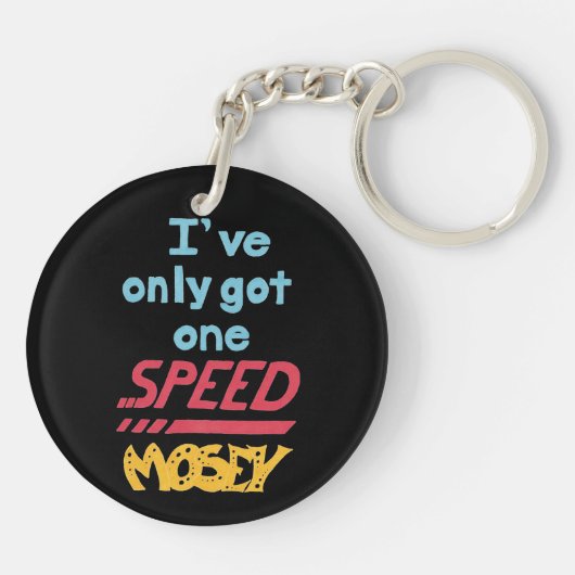 Eine Geschwindigkeit Schlüsselanhänger (Rückseite)