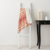 Eine geschwungene Blankendecke in Pfirsichblüte Sherpadecke (Beispiel)