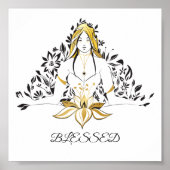 Eine gesegnete Frau Goddess Power Illustration Pos Poster (Vorne)