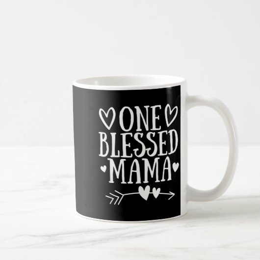Eine gesegnete Mama Muttertag Herz Pfeil Oma Kaffeetasse (Rechts)