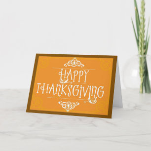 Eine gesegnete Thanksgiving-Grußkarte Karte