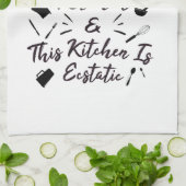 Eine gesunde Küche ist eine glückliche Küche Geschirrtuch (Gefaltet)