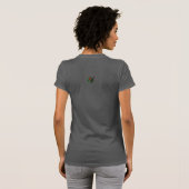 Eine geteilte Haus-Cartoon-Split-Panel T-Shirt (Schwarz voll)