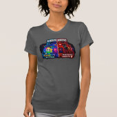 Eine geteilte Haus-Cartoon-Split-Panel T-Shirt (Vorderseite)