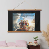 EINE GEWÄHLTE GENERATION WANDTEPPICH MIT HOLZRAHMEN (Schlafzimmer)