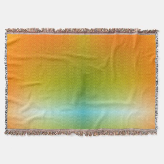 Eine gewebte Decke mit einem Farbverlaufdesign  (Vorderseite)