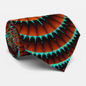 Eine gewundene Mandala-Fraktal-Designer-Krawatte! Krawatte (Gerollt)