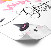 Eine Ghost Halloween Geburtstagsparty adoptiert Poster (Ecke)