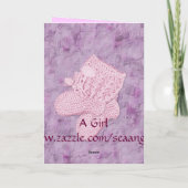 Eine Girl-Grußkarte Karte (Rückseite)