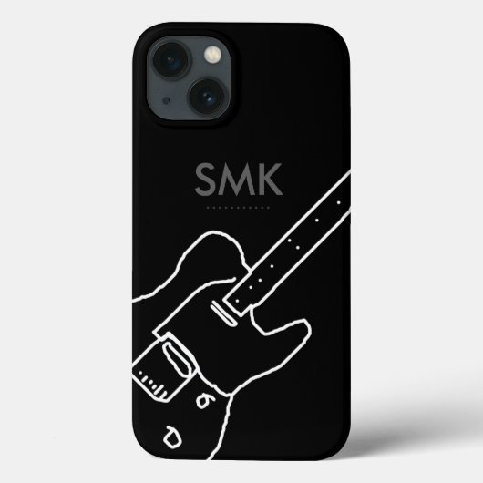 eine Gitarre mit Namensbuchstaben Case-Mate iPhone Hülle (Rückseite)