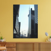 Eine glänzende Aussicht auf Toronto Leinwanddruck (Insitu (Wohnzimmer))