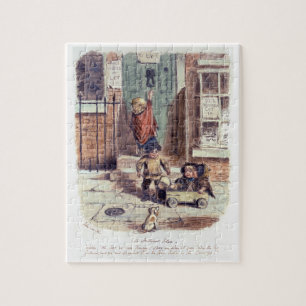 Eine glänzende Idee (Stift und farbige Tinte auf Puzzle