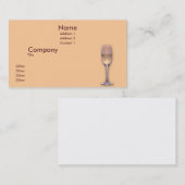 Eine Gläser Visitenkarte (Vorne/Hinten)