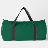 Eine glatte, feste dunkelgrüne Textur Duffle Bag (Vorderseite)