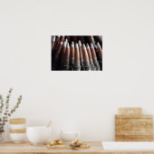 Eine gleichmäßige Mischung von vier Ballrunden zu  Poster (Küche)