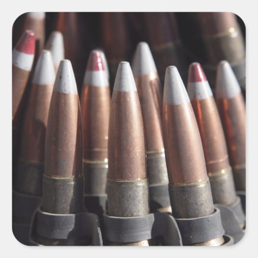 Eine gleichmäßige Mischung von vier Ballrunden zu  Quadratischer Aufkleber (Vorderseite)