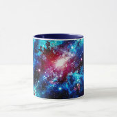 Eine glitzernde Sterngalaxie. Tasse (Zentrum)