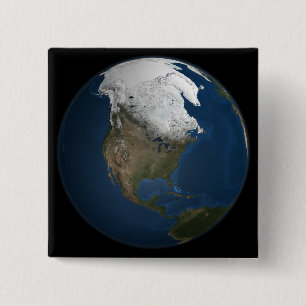 Eine globale Ansicht über Nordamerika Button