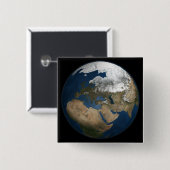 Eine globale Sicht auf Europa und Skandinavien Button (Vorne & Hinten)