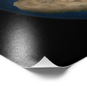 Eine globale Sicht auf Europa und Skandinavien Fotodruck (Ecke)