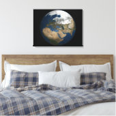 Eine globale Sicht auf Europa und Skandinavien Leinwanddruck (Insitu (Schlafzimmer))