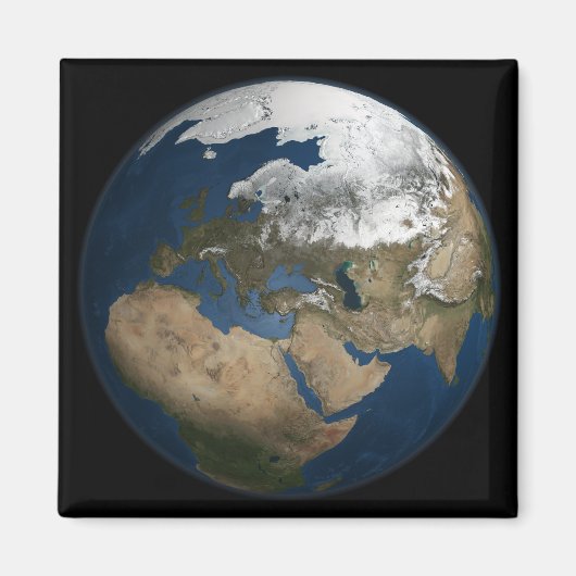 Eine globale Sicht auf Europa und Skandinavien Magnet (Vorne)