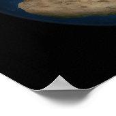 Eine globale Sicht auf Europa und Skandinavien Poster (Ecke)