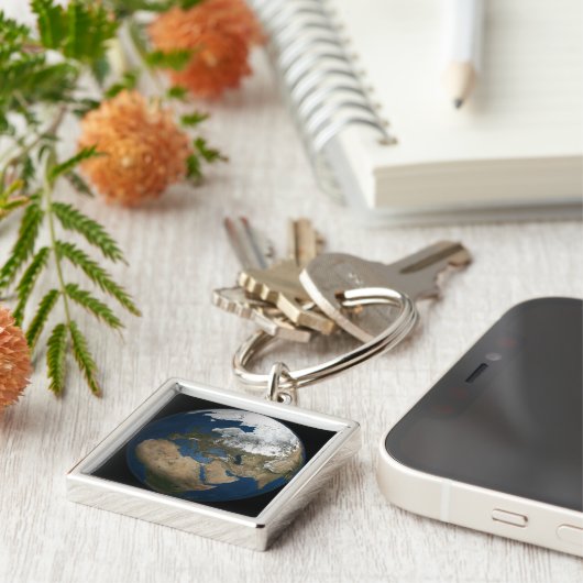 Eine globale Sicht auf Europa und Skandinavien Schlüsselanhänger (Seite)