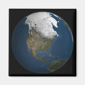 Eine globale Sicht auf Nordamerika Magnet (Vorne)