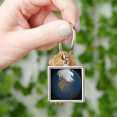 Eine globale Sicht auf Nordamerika Schlüsselanhänger (Hand)