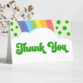 Eine glückliche Charm St. Patrick's Day Baby Dusch Dankeskarte