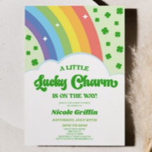 Eine glückliche Charm St. Patrick's Day Baby Dusch