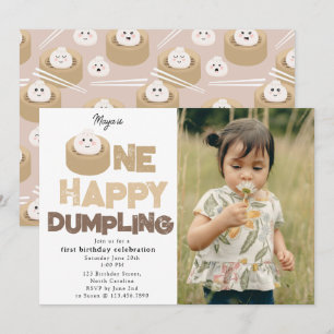Eine glückliche Dumpling-Einladung zum 1. ersten G Einladung