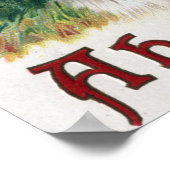 Eine glückliche EastertideGraue Kaninchenlandschaf Poster (Ecke)