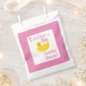 Eine glückliche Ente zum ersten Geburtstag Geschenktütchen (Ausgeschnitten)