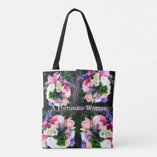 Eine glückliche Frau Tasche (Rückseite)