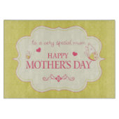 Eine glückliche Gruß-Karte der Mutter Tages Schneidebrett (Vorderseite)