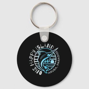 Eine Glückliche Insel Aru-Shirt-Segel-Fisch-Angeln Schlüsselanhänger