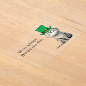 Eine glückliche irische Katze Acryleinladungen (Ablage )