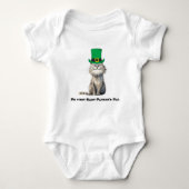 Eine glückliche irische Katze Baby Strampler (Vorderseite)