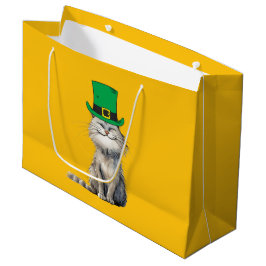 Eine glückliche irische Katze Große Geschenktüte